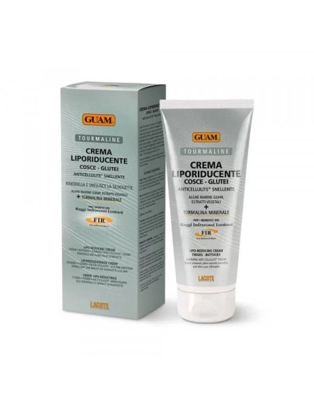 GUAM Tourmaline Crema Liporiducente Cosce Glutei - Crema Anticelulítica Reductora Muslo 200 ml