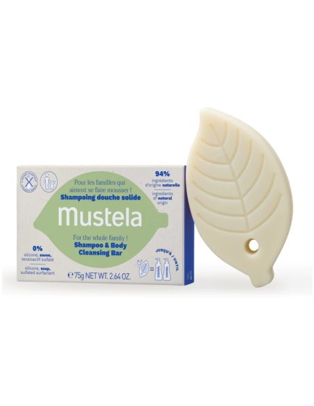 MUSTELA Champú Sólido Cabello y Cuerpo BIO 75 gr