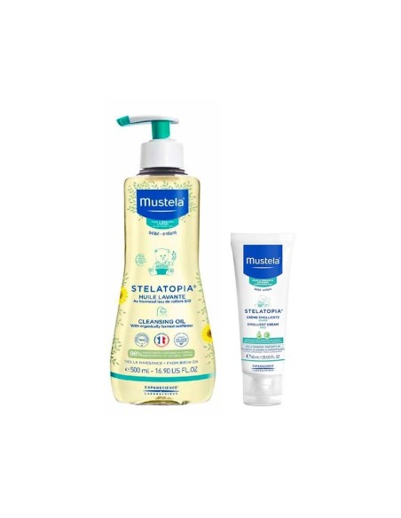 MUSTELA Stelatopia Aceite de baño 500 ml + Crema Facial 40ml