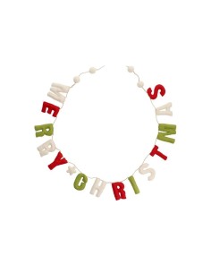 MONNËKA Corona de Navidad Merry Christmas