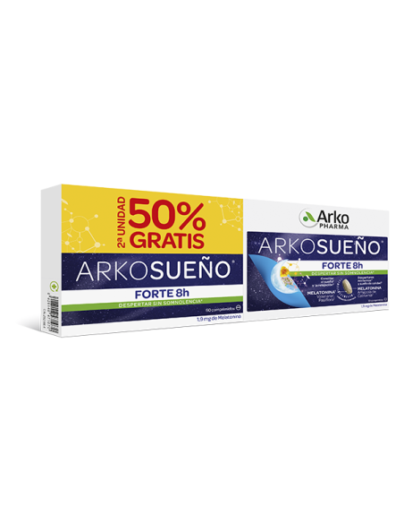 ARKOPHARMA ARKOSUEÑO Forte 8h 30 comprimidos + 30 comprimidos - DUPLO