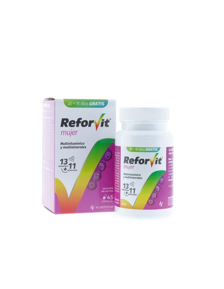 REFORVIT MUJER Multivitamínico y Multiminerales 45 cápsulas