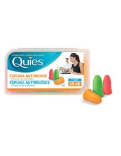 QUIES Tapones de Espuma para el Oído 6 unidades
