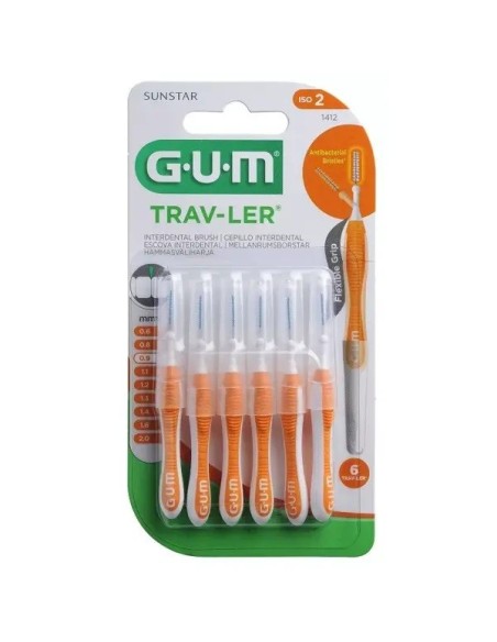 GUM Cepillo Interdental TRAV-LER 0.9 mm 6 unidades