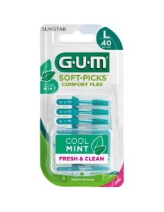 GUM SOFT-PICKS Confort Flex Talla L 40 unidades - Cool Mint