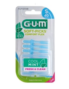GUM Palillo Interdental Soft-Picks Confort Flex Cool Mint Talla S 40 unidades