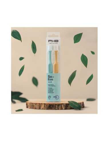 PHB Cepillo de Dientes SoEco Suave - DUPLO