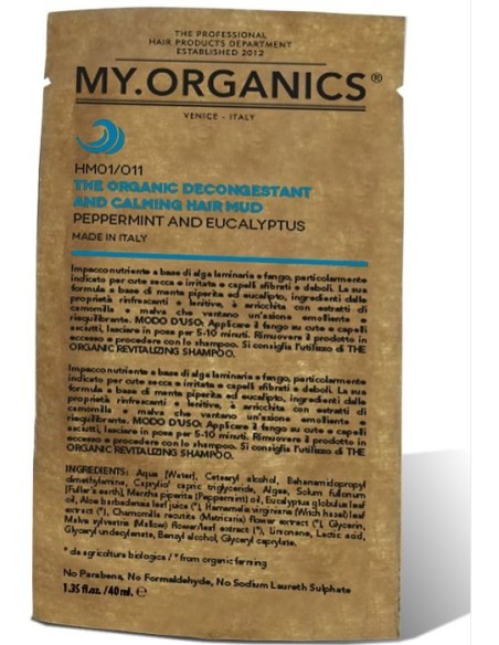 MY.ORGANICS The Organic Decongestant and Calming hair mud 40 gr