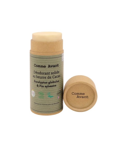COMME AVANT Desodorante Sólido en Barra a la Manteca de Cacao - Eucaliptus y Pino