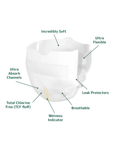 BAMBO NATURE Pañales Ecológicos Talla 0