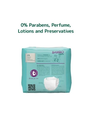 BAMBO NATURE Pañales Ecológicos Talla 0
