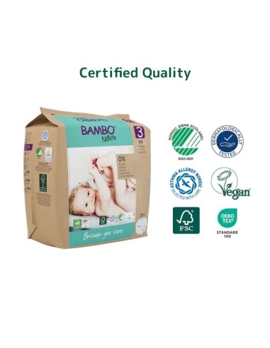 BAMBO NATURE Pañales Ecológicos Talla 3