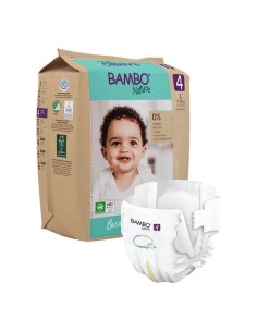 BAMBO NATURE Pañales Ecológicos Talla 4