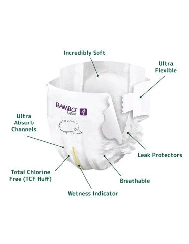 BAMBO NATURE Pañales Ecológicos Talla 4