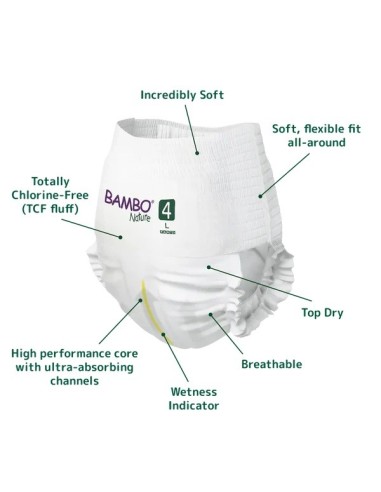 BAMBO NATURE Pants Ecológicos Talla 4