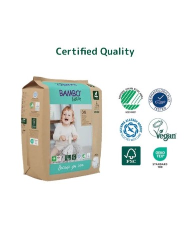 BAMBO NATURE Pants Ecológicos Talla 4