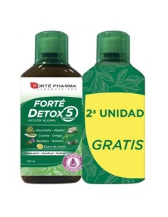 FORTE PHARMA Forté Detox 5 Órganos 500 ml + 500 ml GRATIS - DUPLO