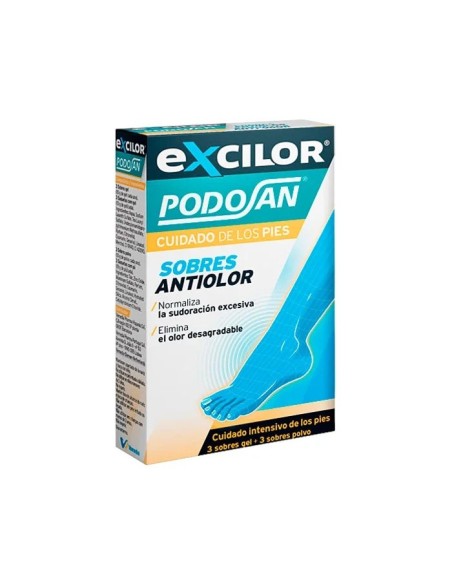 EXCILOR Podosan Antiolor 3 +3 sobres 10 g