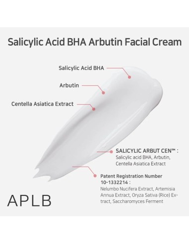 APLB Salicylic Acid BHA Arbutin Facial Cream