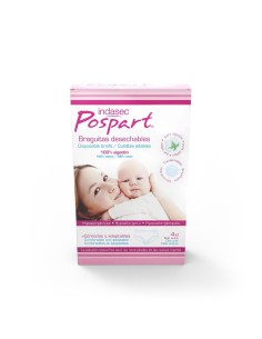 INDASEC POSPART Braguitas Desechables 100 % Algodón 4 unidades