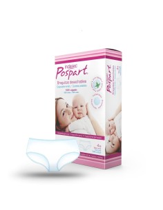 INDASEC POSPART Braguitas Desechables 100 % Algodón 4 unidades 2