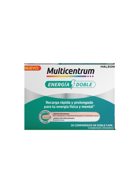 MULTICENTRUM Energía Doble 20 comprimidos