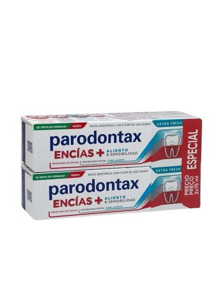 PARODONTAX Encías Aliento & Sensibilidad Extra Fresh 75 + 75ml -DUPLO