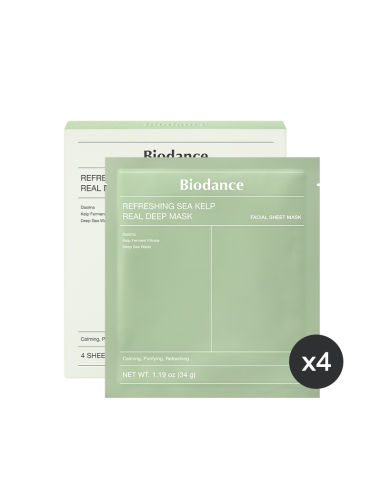 BIODANCE Refreshing Sea Kelp Real Deep Mask - 4 mascarillas faciales