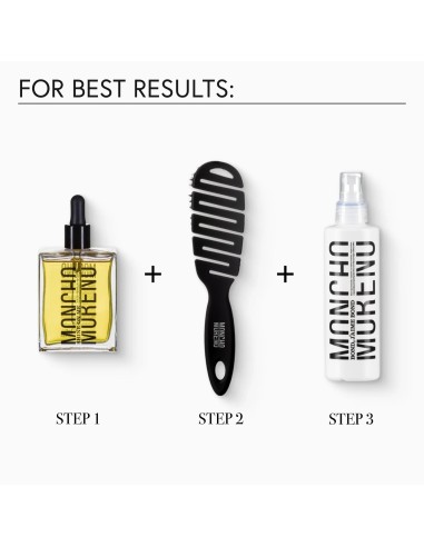 MONCHO MORENO Mini Magic Brush NEGRO - Cepillo Mini