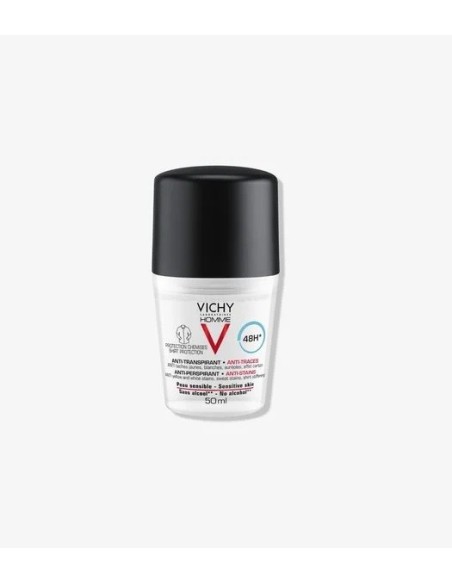 VICHY Homme Antitranspirante Roll-On Antimanchas 48 horas 50 ml