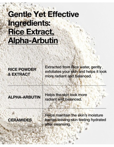 ANUA RICE Enzyme Brightening Cleansing Powder - Polvo de Arroz Limpiador