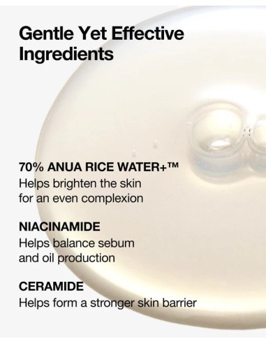 ANUA RICE 70+ Glow Milky Toner - Tónico Iluminador