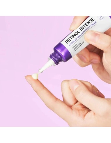 SOME BY MI Retinol Intense Advanced Triple Action Eye Cream - Contorno de Ojos con Retinol 0,1% y Retinal