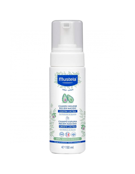 MUSTELA Champú Espuma Recién Nacido Costra Láctea 150 ml