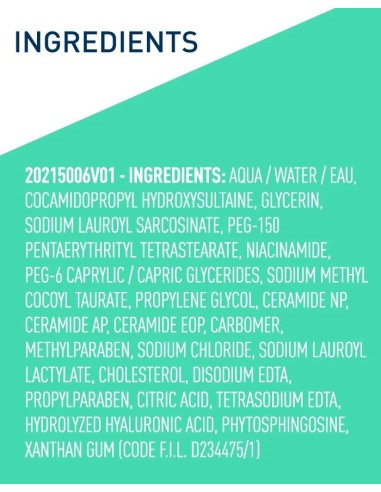 CERAVE Recarga Gel Limpiador Espumoso 473ml