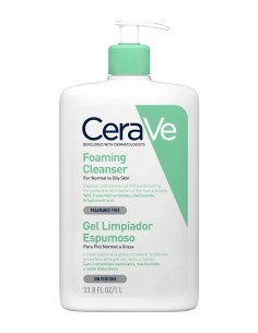 CERAVE Gel Limpiador Espumoso 1000 ml FAMILIAR