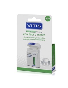 VITIS Cinta Dental con Cera Suave Flúor y Menta 2