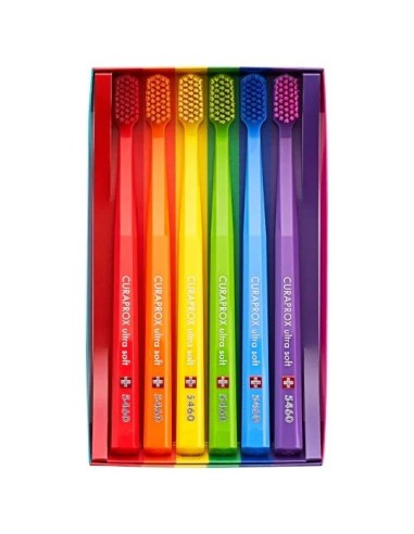 CURAPROX 5460 RAINBOW EDITION LOVE IS LOVE 6 Cepillos Ultra Soft