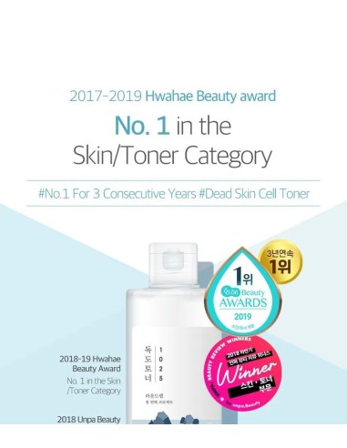 ROUND LAB 1025 Dokdo Toner - Tónico Exfoliante 500 ml