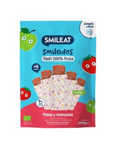 SMILEAT Smilados Flash 100% Fruta Fresa y Manzana 5 unidades ECO