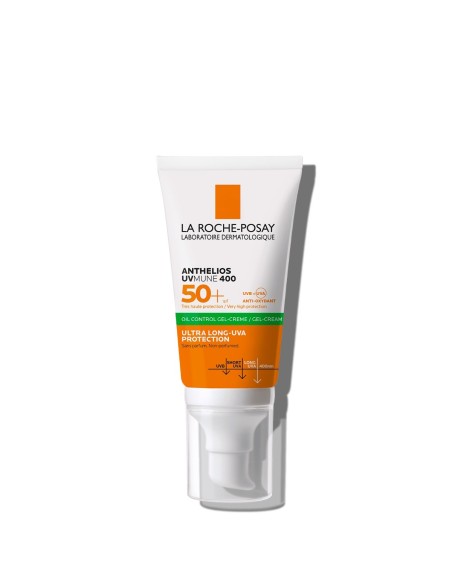 LA ROCHE POSAY ANTHELIOS UVMUNE 400 Oil Control SPF50+ sin Color Gel-Crema 50 ml