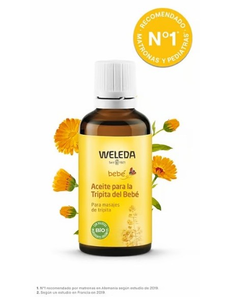 WELEDA Aceite para Masaje Tripita Bebé BIO 50 ml
