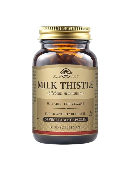 SOLGAR Cardo Mariano (Milk Thistle) 50 cápsulas vegetales