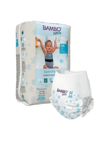 BAMBO NATURE Pañales Ecológicos para el Baño Talla M (+12Kg)
