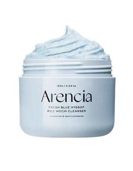 ARENCIA Fresh Blue Hyssop Rice Mochi Cleanser - Limpiador Fresco Mochi de Arroz y Hisopo Azul