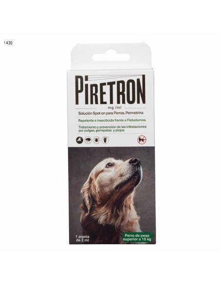 PIRETRON Solución Antiparasitaria Perros Grandes 1430 mg Spot-On 1 pipeta