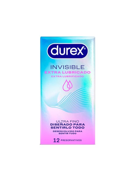 DUREX INVISIBLE EXTRA LUBRICADO 12 Preservativos