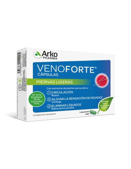 ARKOPHARMA VENOFORTE Cápsulas Piernas Ligeras