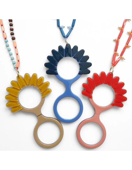 FLIPPAN LOOK Colgante - Gafas Margarita Azul