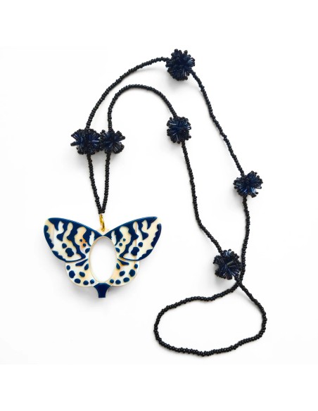 FLIPPAN LOOK Colgante - Gafas Mariposa Van der Ast Azul y Negro